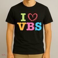 I Love Vbs I Heart Vacation Bible School Crew Bible Study T-Shirt thumb 3