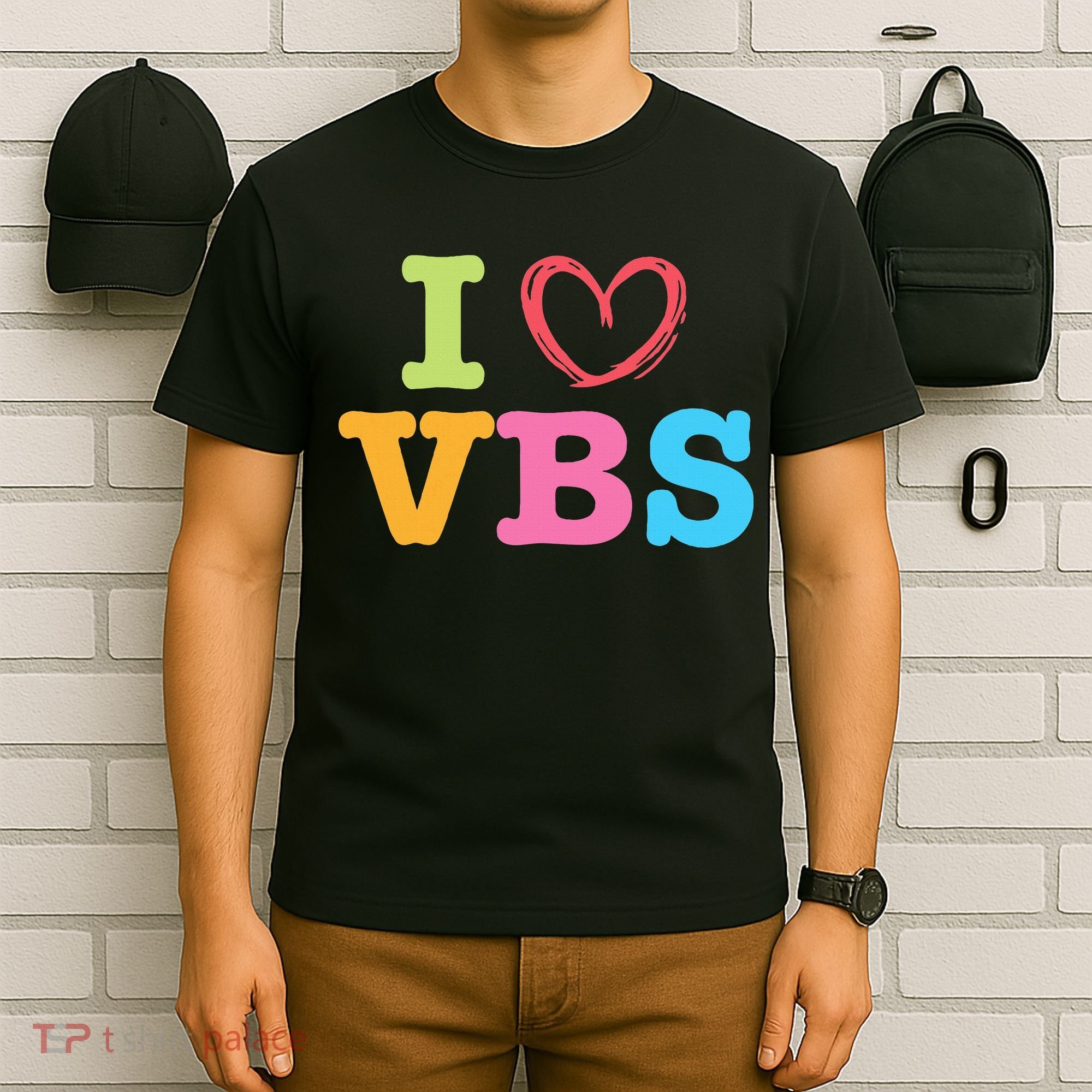I Love Vbs I Heart Vacation Bible School Crew Bible Study T-Shirt