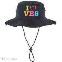 I Love Vbs I Heart Vacation Bible School Crew Bible Study Bucket Hat thumb 0