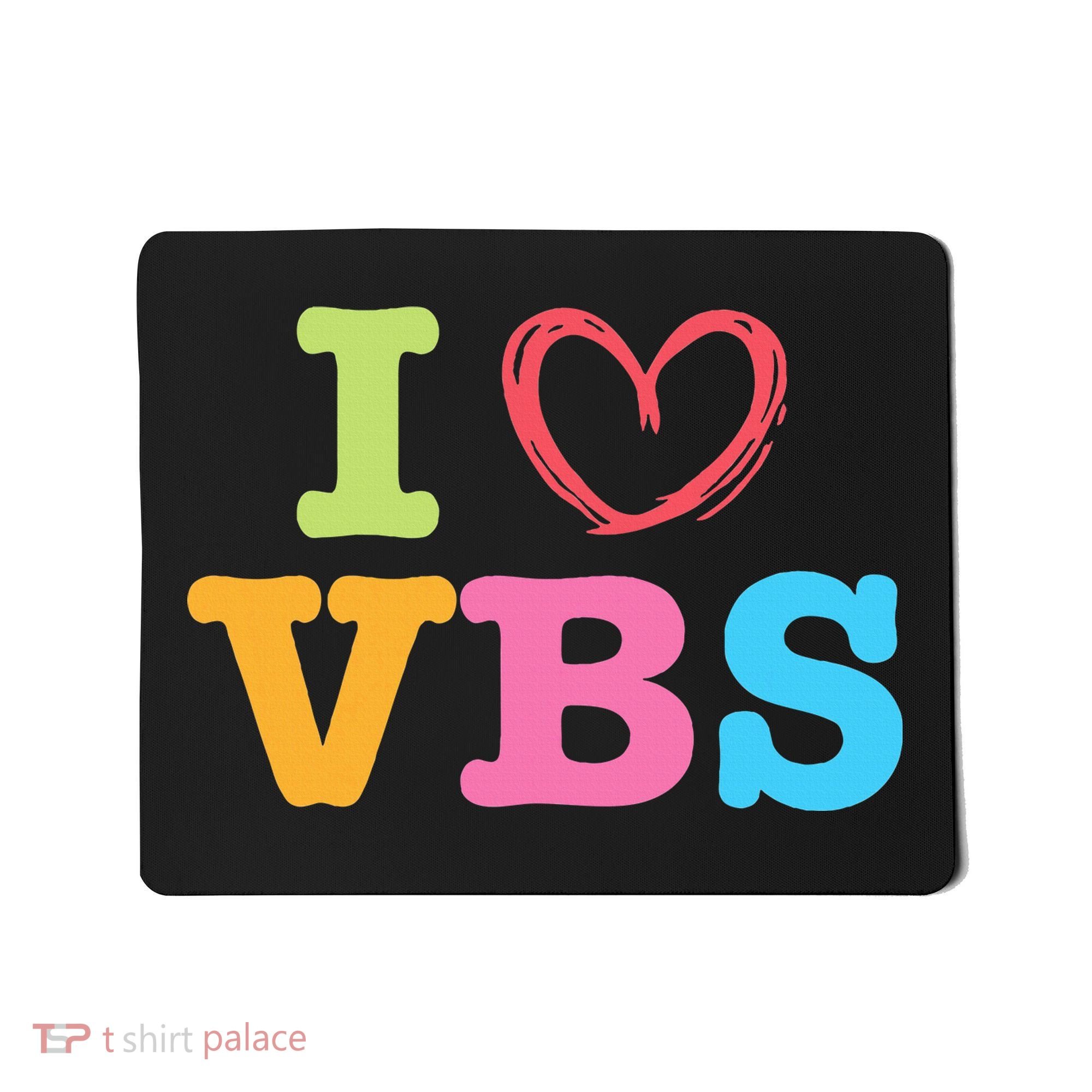 I Love Vbs I Heart Vacation Bible School Crew Bible Study Mousepad