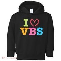 I Love Vbs I Heart Vacation Bible School Crew Bible Study Toddler Hoodie thumb 0