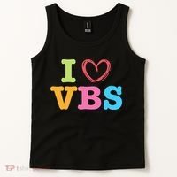 I Love Vbs I Heart Vacation Bible School Crew Bible Study Tank Top thumb 2