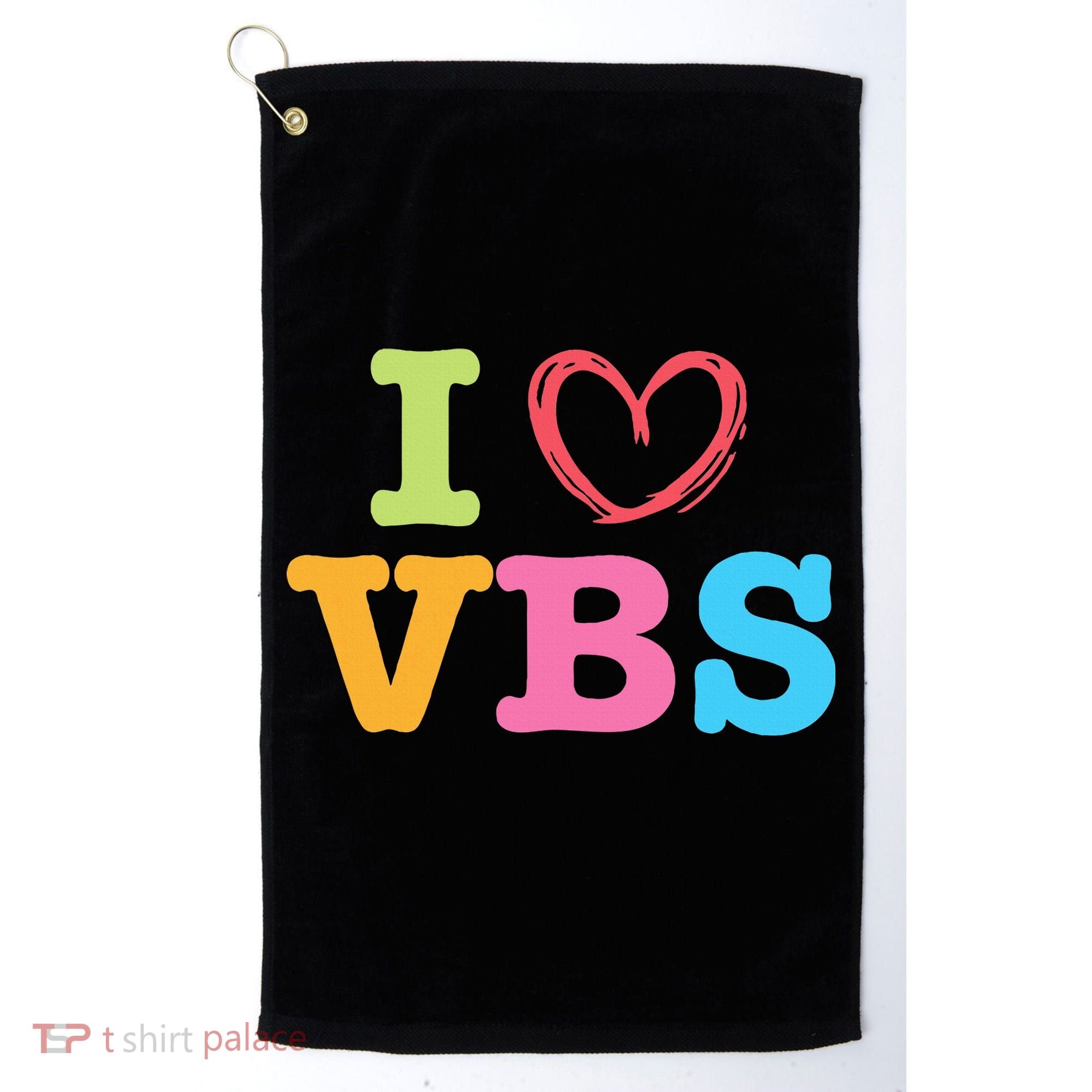 I Love Vbs I Heart Vacation Bible School Crew Bible Study Golf Towel