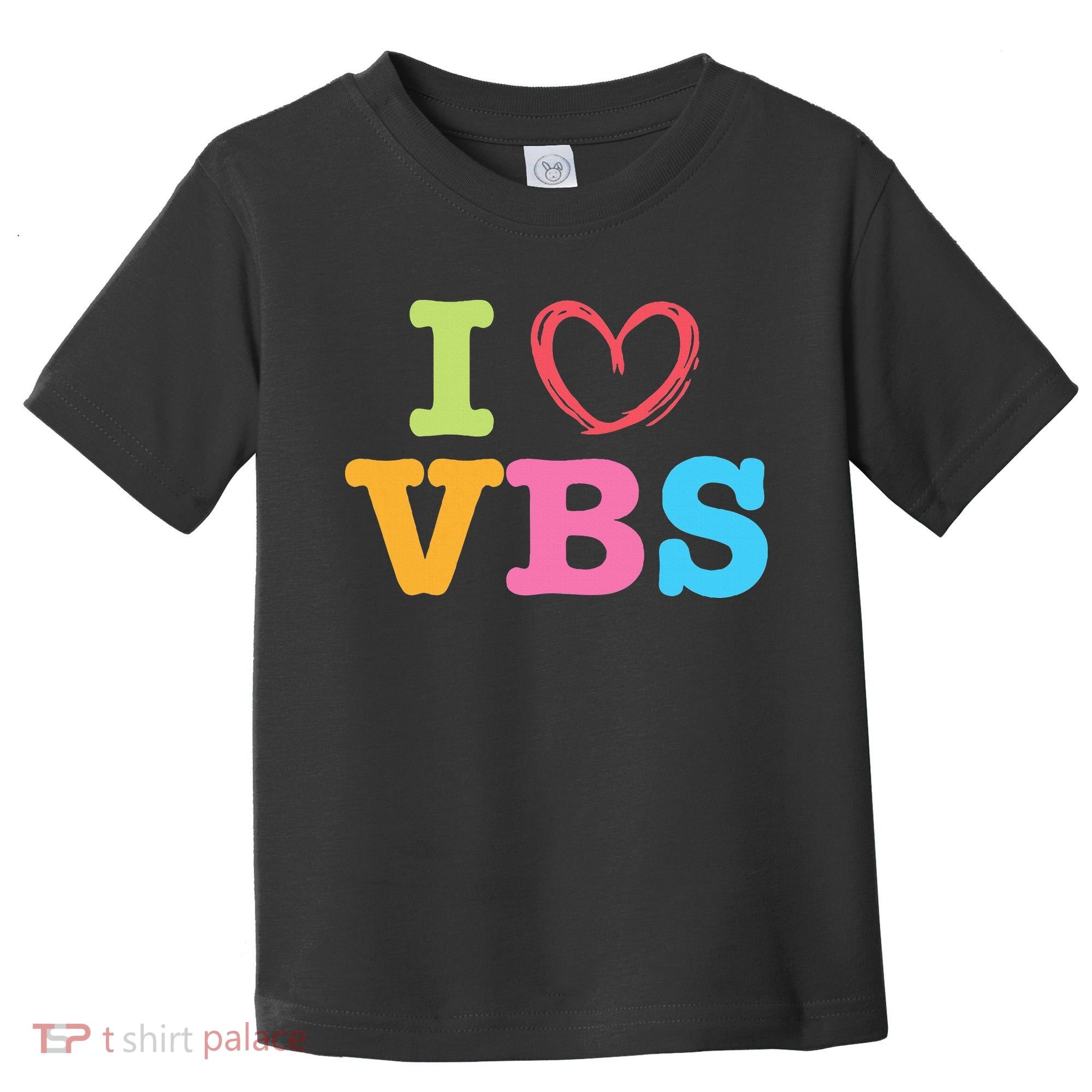 I Love Vbs I Heart Vacation Bible School Crew Bible Study Toddler T-Shirt