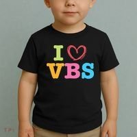 I Love Vbs I Heart Vacation Bible School Crew Bible Study Toddler T-Shirt thumb 2