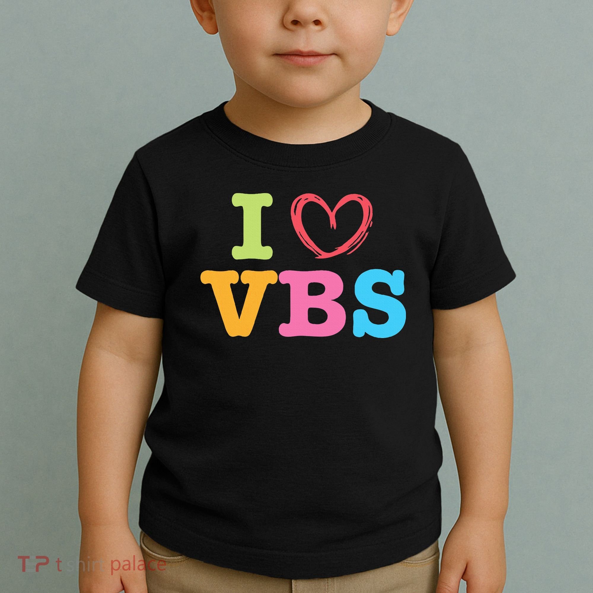 I Love Vbs I Heart Vacation Bible School Crew Bible Study Toddler T-Shirt