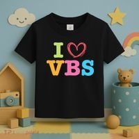 I Love Vbs I Heart Vacation Bible School Crew Bible Study Toddler T-Shirt thumb 3