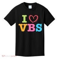 I Love Vbs I Heart Vacation Bible School Crew Bible Study Kids T-Shirt thumb 0