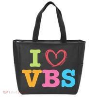 I Love Vbs I Heart Vacation Bible School Crew Bible Study Tote Bag thumb 0