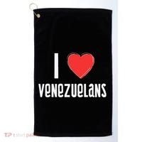 I Love Venezuelans Nationality Venezuela Golf Towel thumb 0