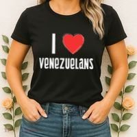 I Love Venezuelans Nationality Venezuela Women's T-Shirt thumb 2