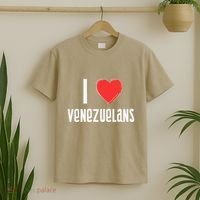 I Love Venezuelans Nationality Venezuela T-Shirt thumb 2