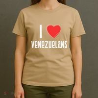 I Love Venezuelans Nationality Venezuela T-Shirt thumb 4
