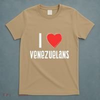 I Love Venezuelans Nationality Venezuela T-Shirt thumb 5