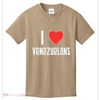I Love Venezuelans Nationality Venezuela Kids T-Shirt thumb 0