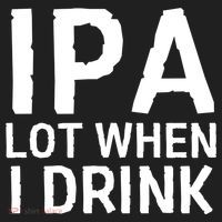 Ipa Lot When I Drink Golf Towel thumb 3