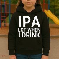 Ipa Lot When I Drink Kids Hoodie thumb 3