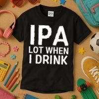 Ipa Lot When I Drink Kids T-Shirt thumb 3