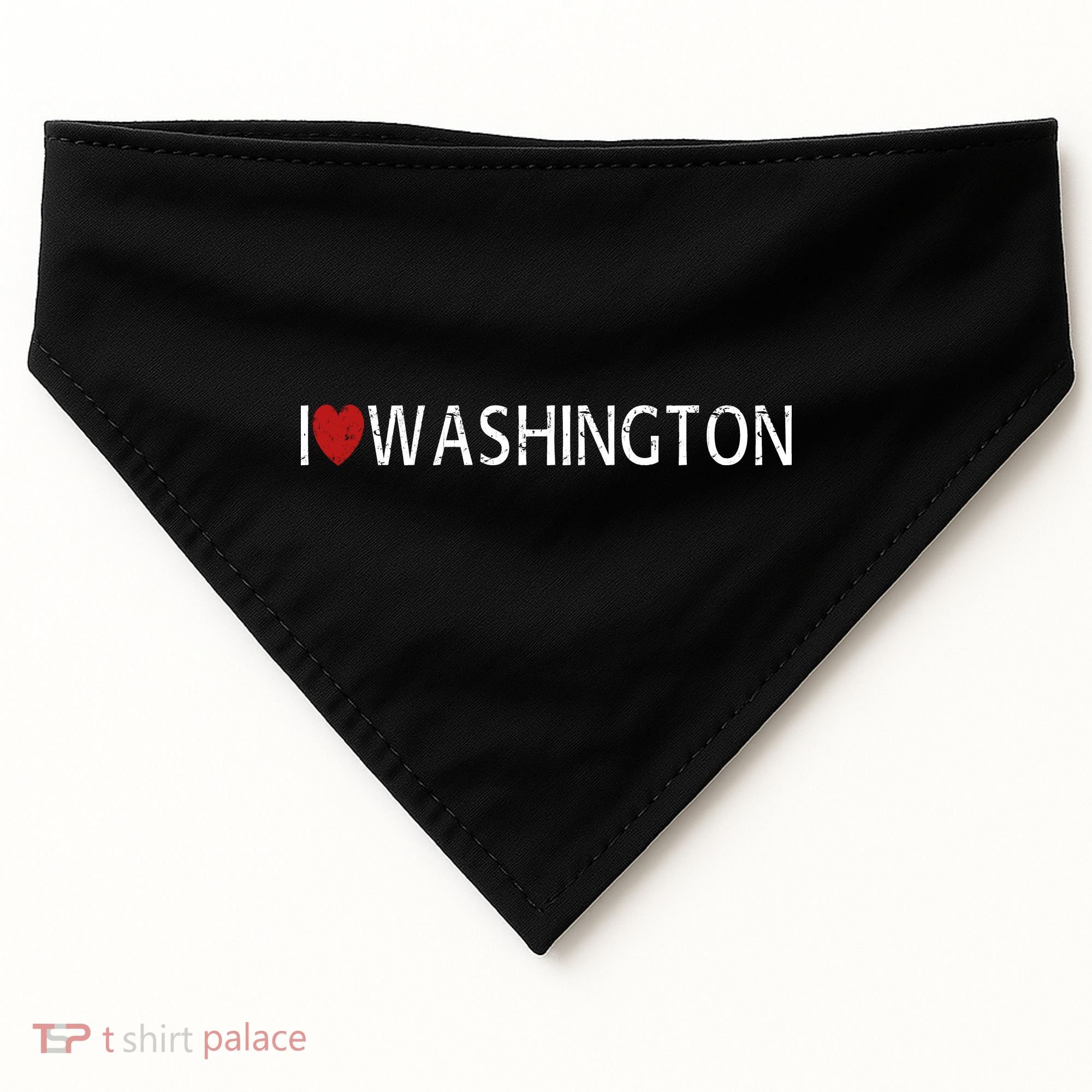 I Love Washington USA-Made Doggie Bandana