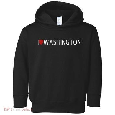 I Love Washington Toddler Hoodie