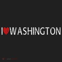 I Love Washington Golf Towel thumb 3