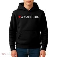 I Love Washington Kids Hoodie thumb 4