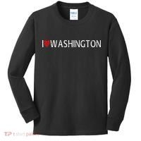 I Love Washington Kids Long Sleeve Shirt thumb 0