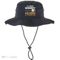 I Like Whiskey And Cigars And Maybe 3 People Bucket Hat thumb 0