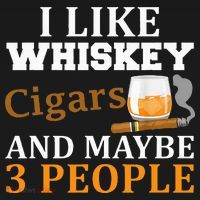 I Like Whiskey And Cigars And Maybe 3 People Mousepad thumb 1