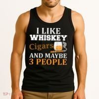 I Like Whiskey And Cigars And Maybe 3 People Tank Top thumb 3