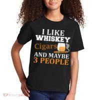 I Like Whiskey And Cigars And Maybe 3 People Kids T-Shirt thumb 2