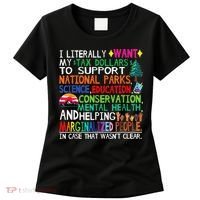 I Literally Want My Tax Dollars To Support National Parks Women's T-Shirt thumb 0
