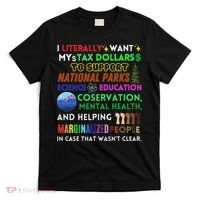 I Literally Want My Tax Dollars To Support National Parks T-Shirt thumb 0