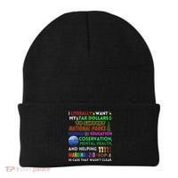 I Literally Want My Tax Dollars To Support National Parks Beanie thumb 0