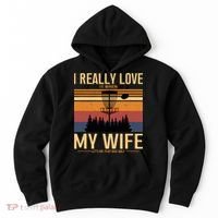 I Love When My Wife Lets Me Play Disc Golf Frisbee Golfing Hoodie thumb 0