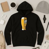 IPA Lot When I Drink Beer Lover Drinking Team Beer Gift Hoodie thumb 3