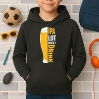 IPA Lot When I Drink Beer Lover Drinking Team Beer Gift Kids Hoodie thumb 2