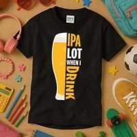 IPA Lot When I Drink Beer Lover Drinking Team Beer Gift Kids T-Shirt thumb 3