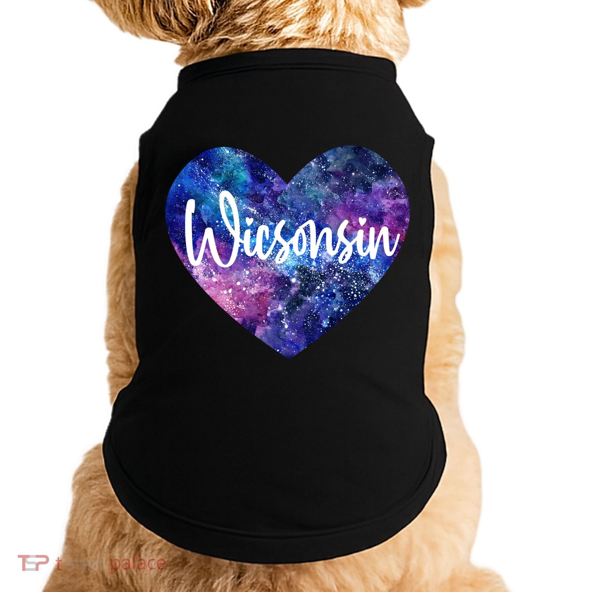 I Love Wisconsin Usa Great Gift Doggie Tank