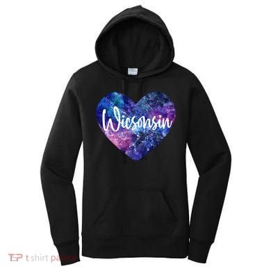 I Love Wisconsin Usa Great Gift Women's Hoodie