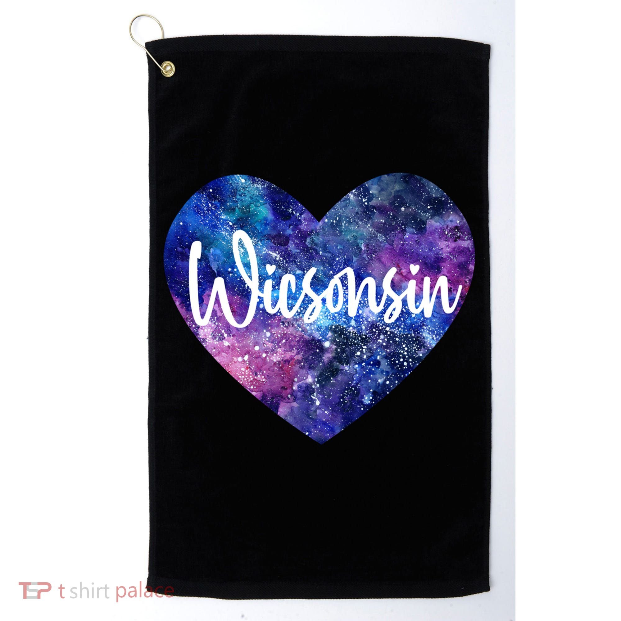 I Love Wisconsin Usa Great Gift Golf Towel