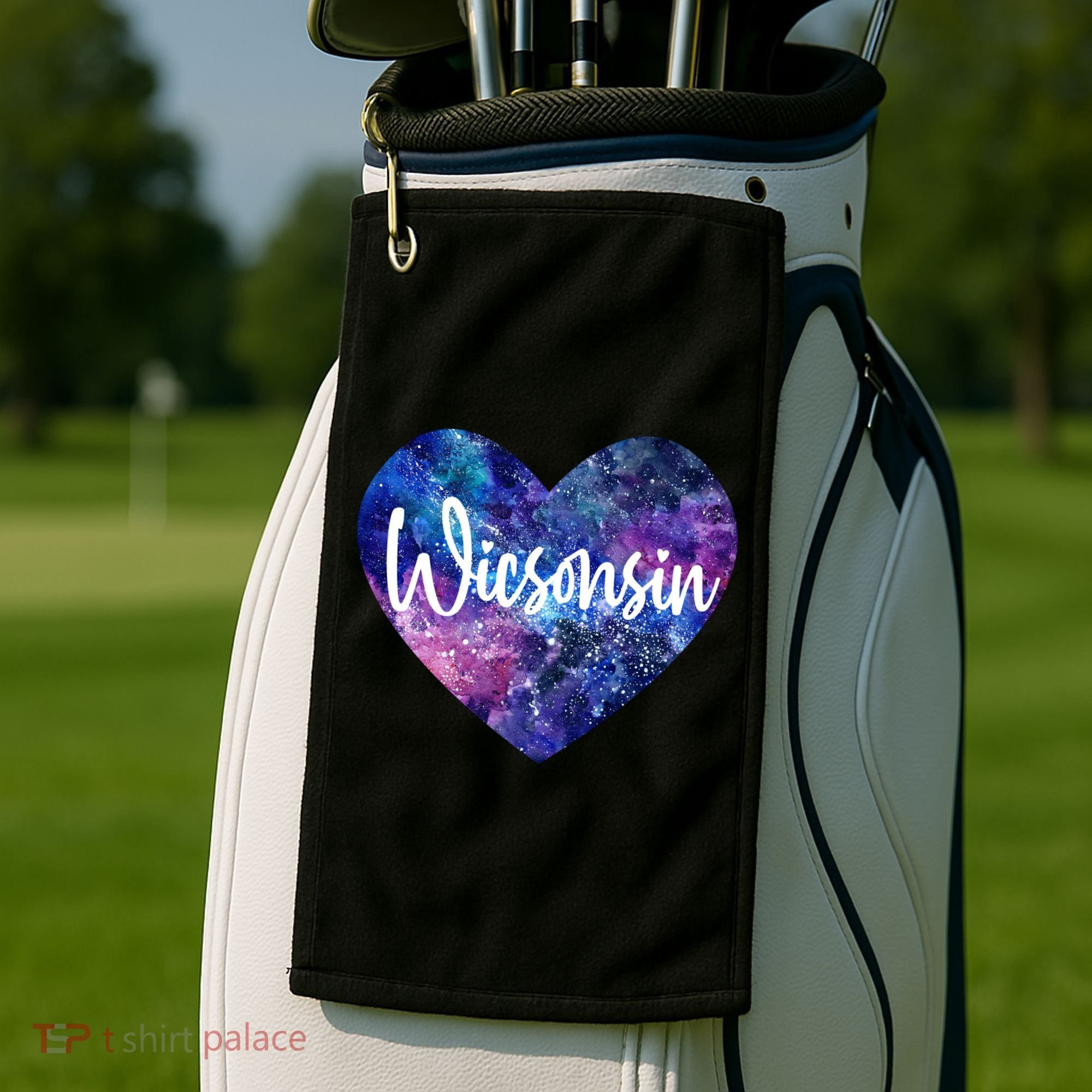 I Love Wisconsin Usa Great Gift Golf Towel