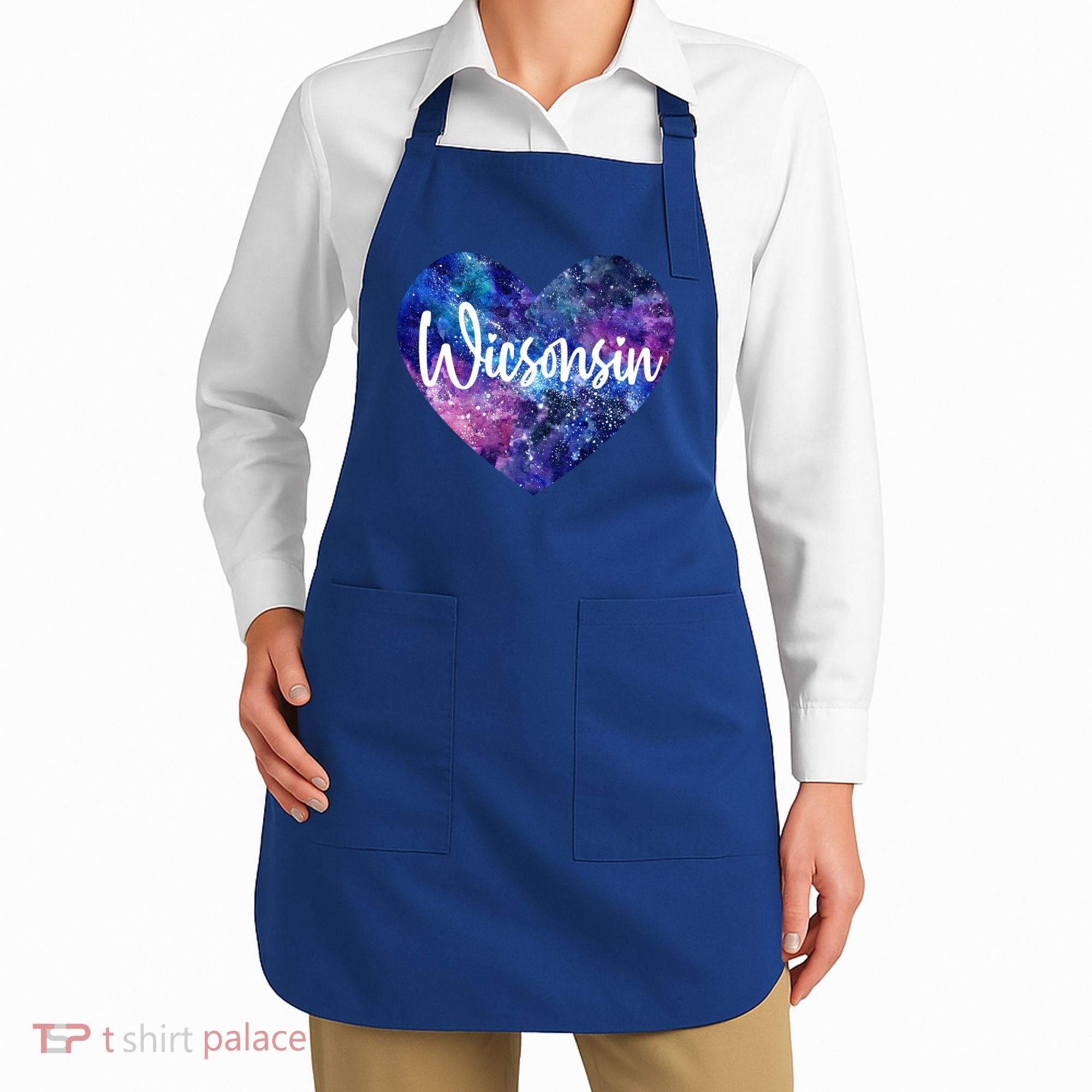 I Love Wisconsin Usa Great Gift Apron