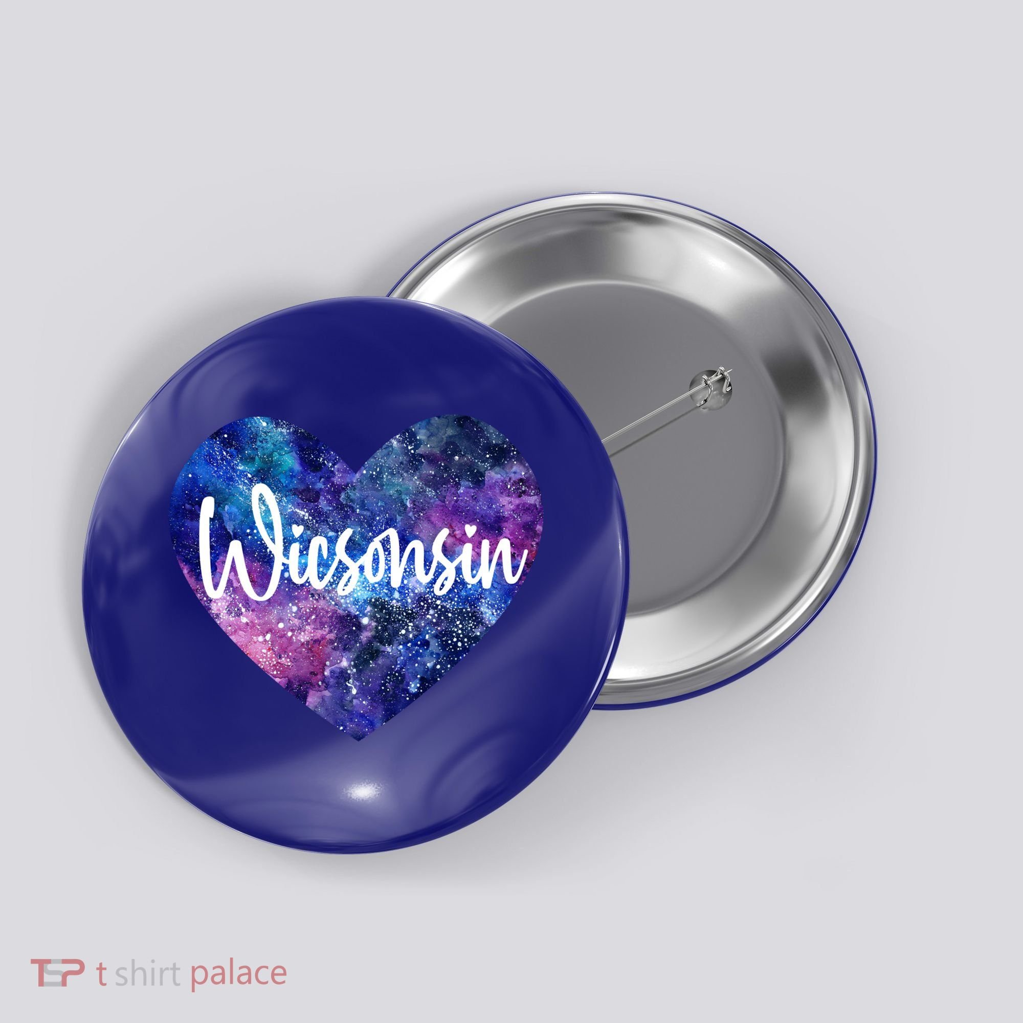 I Love Wisconsin Usa Great Gift Button