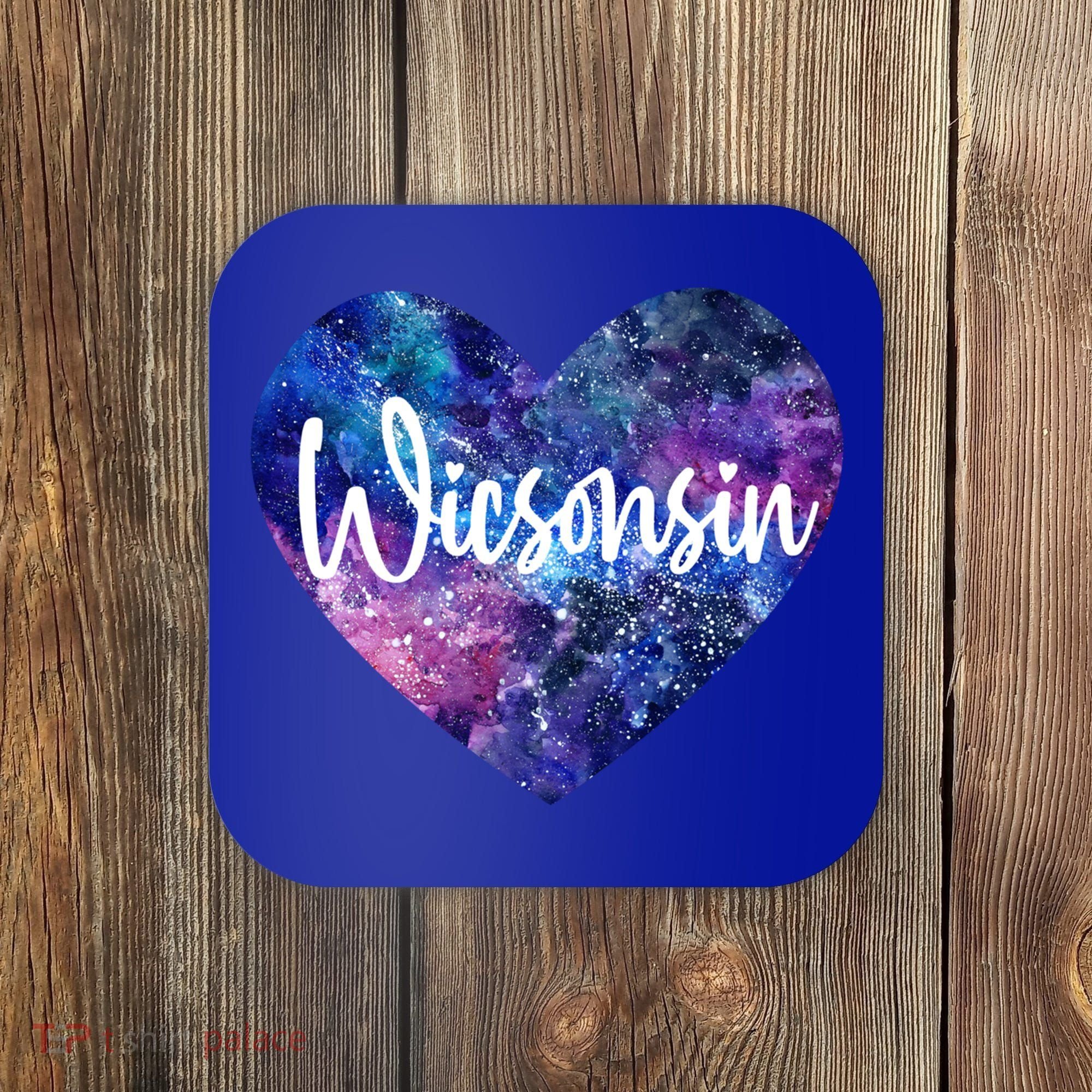 I Love Wisconsin Usa Great Gift Coaster