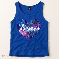 I Love Wisconsin Usa Great Gift Tank Top thumb 2