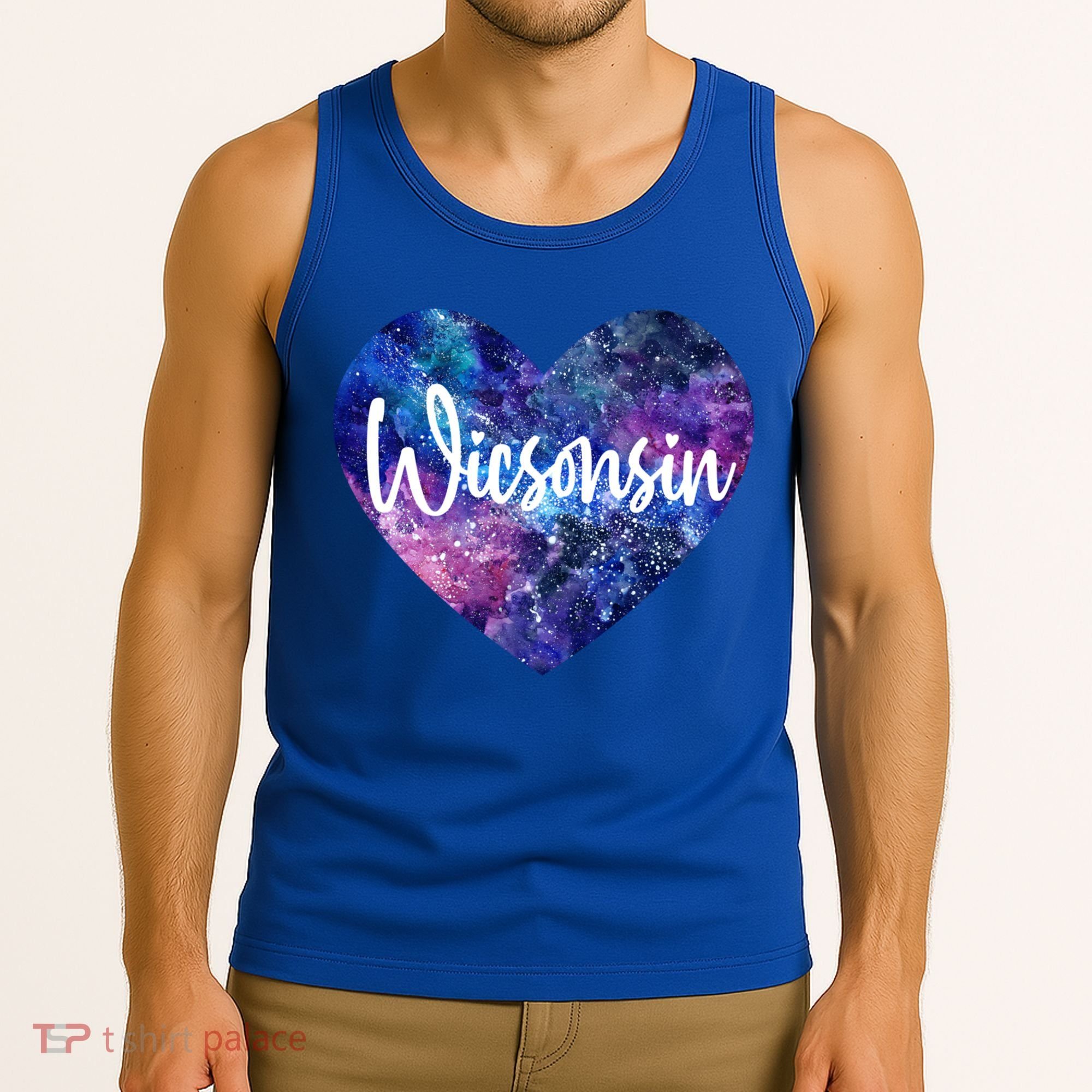I Love Wisconsin Usa Great Gift Tank Top