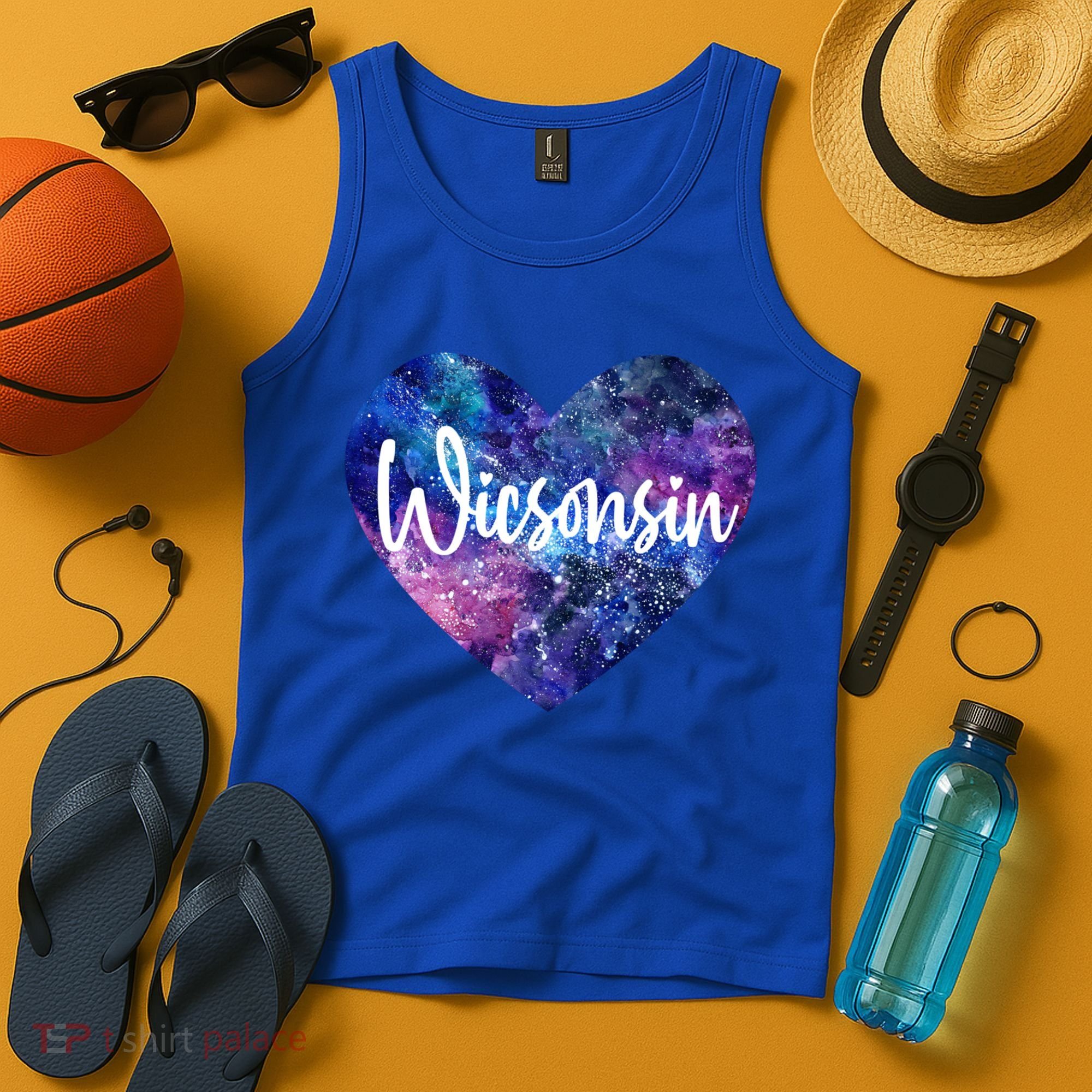 I Love Wisconsin Usa Great Gift Tank Top