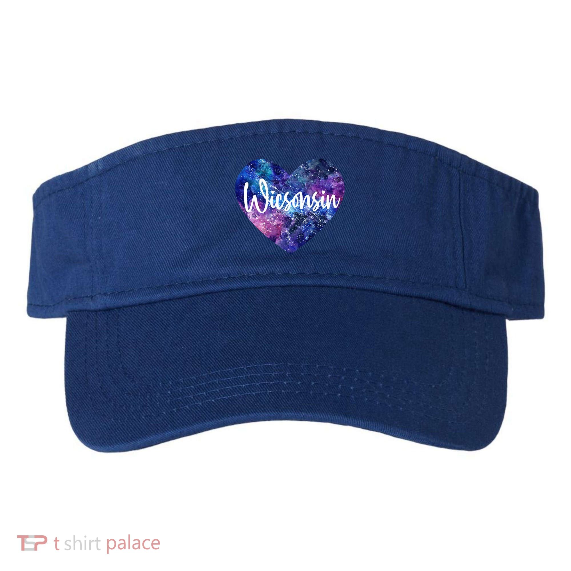 I Love Wisconsin Usa Great Gift Visor