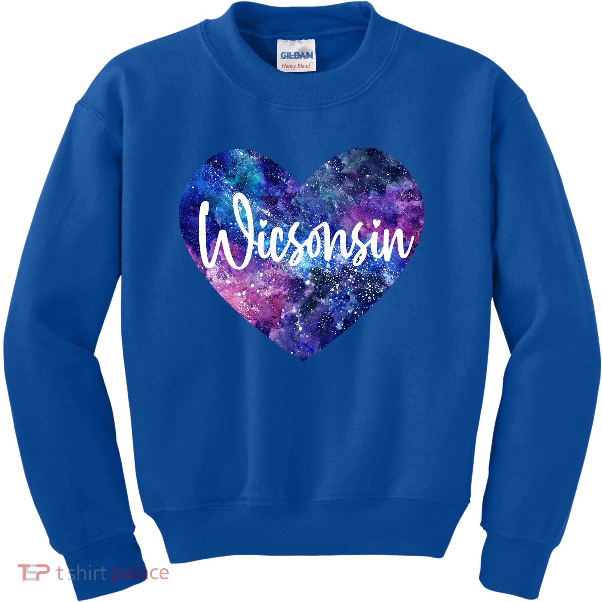 I Love Wisconsin Usa Great Gift Kids Sweatshirt